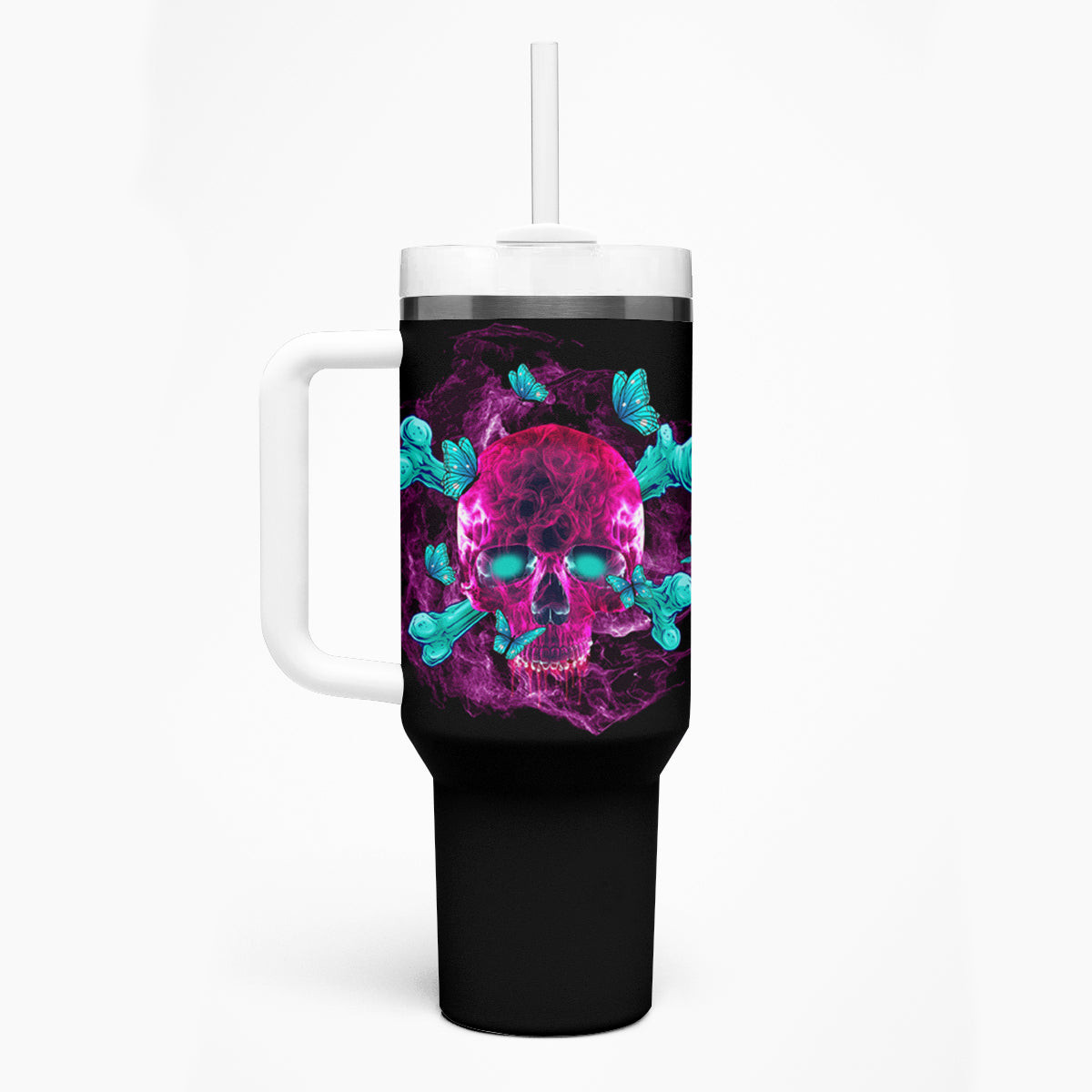 I Can Go From Regular B To Burn Tumbler With Handle