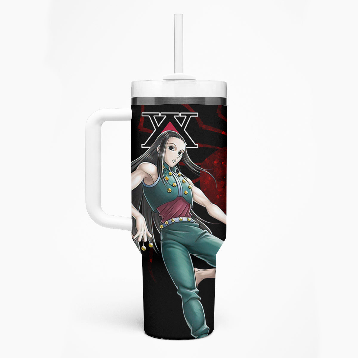 Illumi Zoldyck Phantom Troupe Hunter X Hunter Tumbler With Handle Anime Style