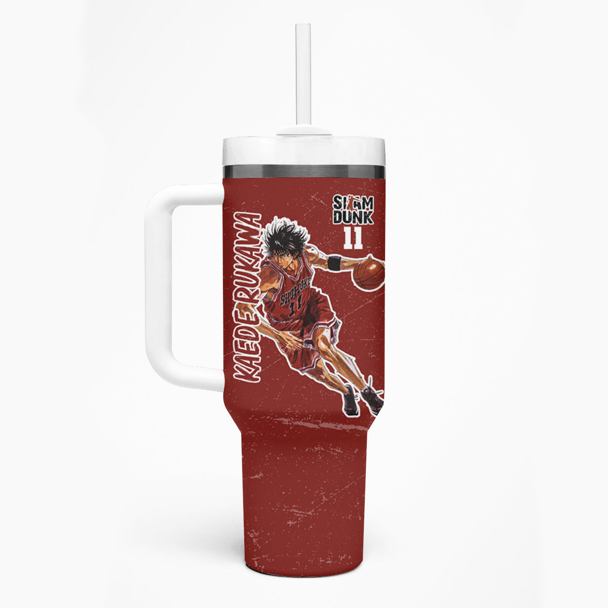 Kaede Rukawa Slam Dunk Number 11 Tumbler With Handle Anime Mix Manga Style