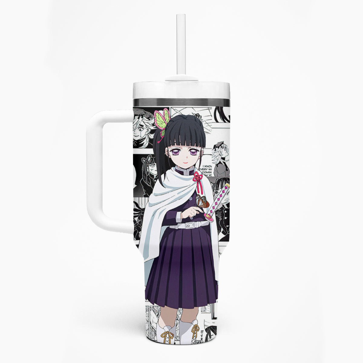 Kanao Tsuyuri Demon Slayer Tumbler With Handle Anime Mix Manga Style