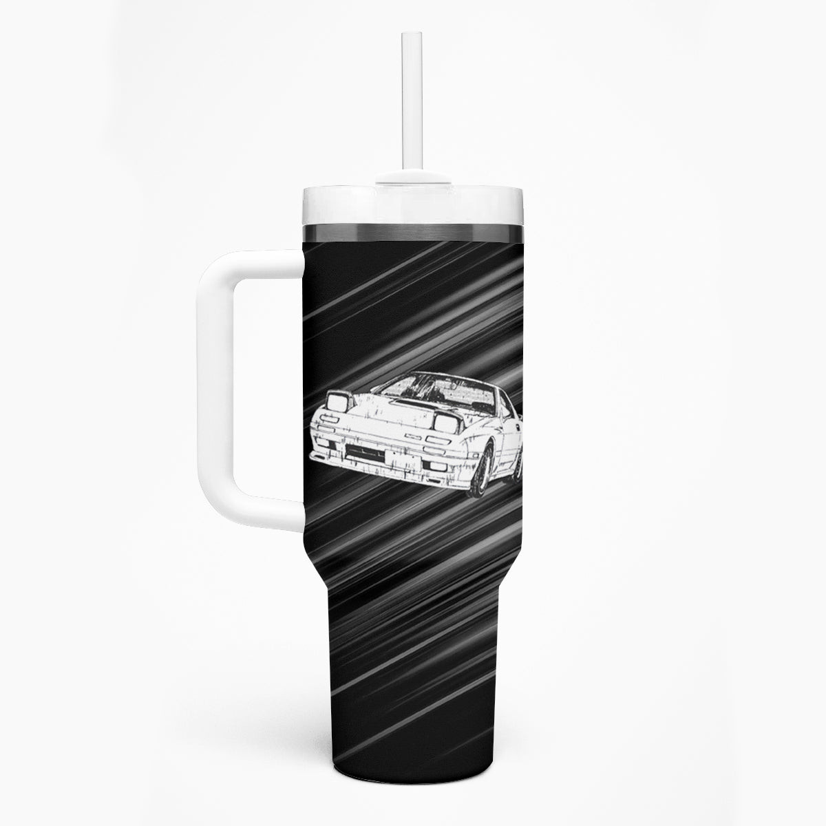 Keisuke Takahashi Rx 7 Initial D Tumbler With Handle Manga Mix Anime Style