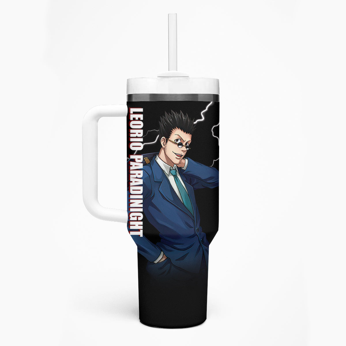 Leorio Hunter X Hunter Tumbler With Handle Anime Style