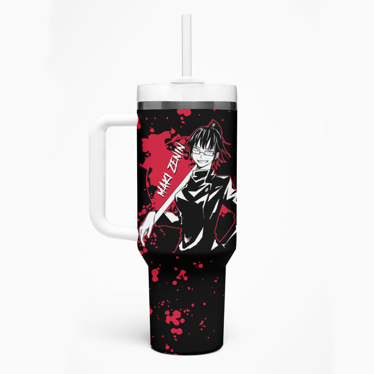 Maki Zenin Jujutsu Kaisen Tumbler With Handle Manga Style Art