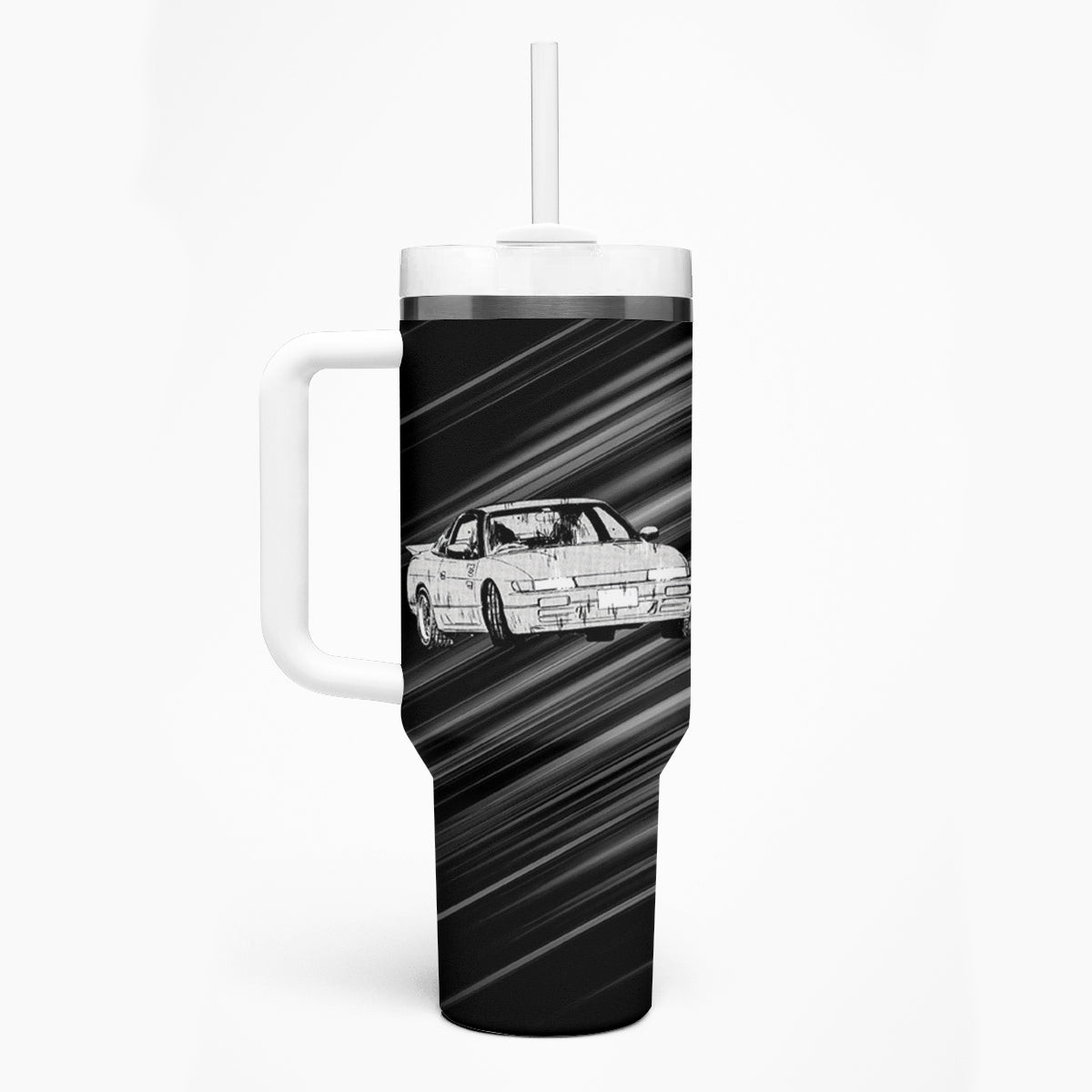 Mako Sato Sileighty Initial D Tumbler With Handle Manga Mix Anime Style
