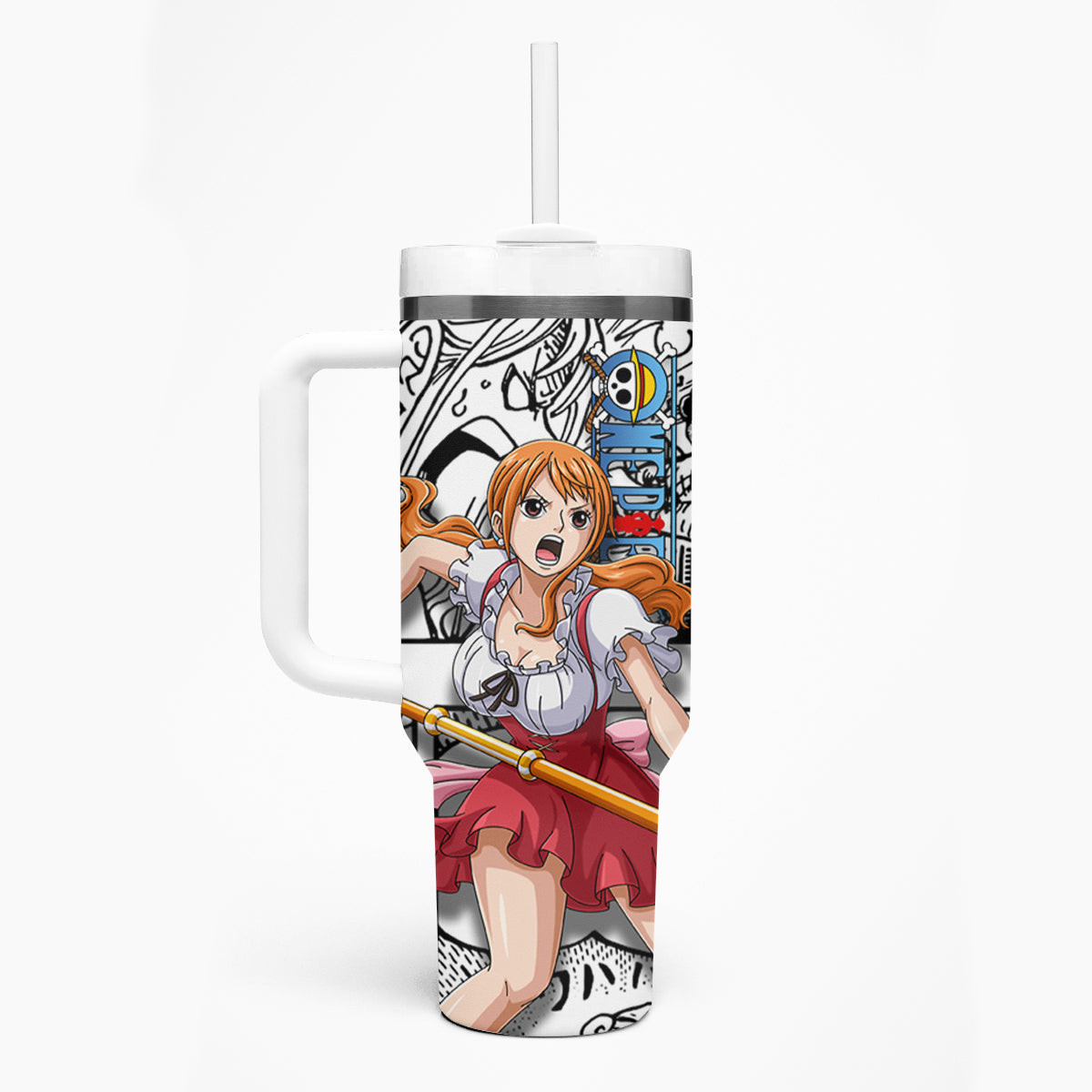 Nami One Piece Tumbler With Handle Anime Mix Manga Style