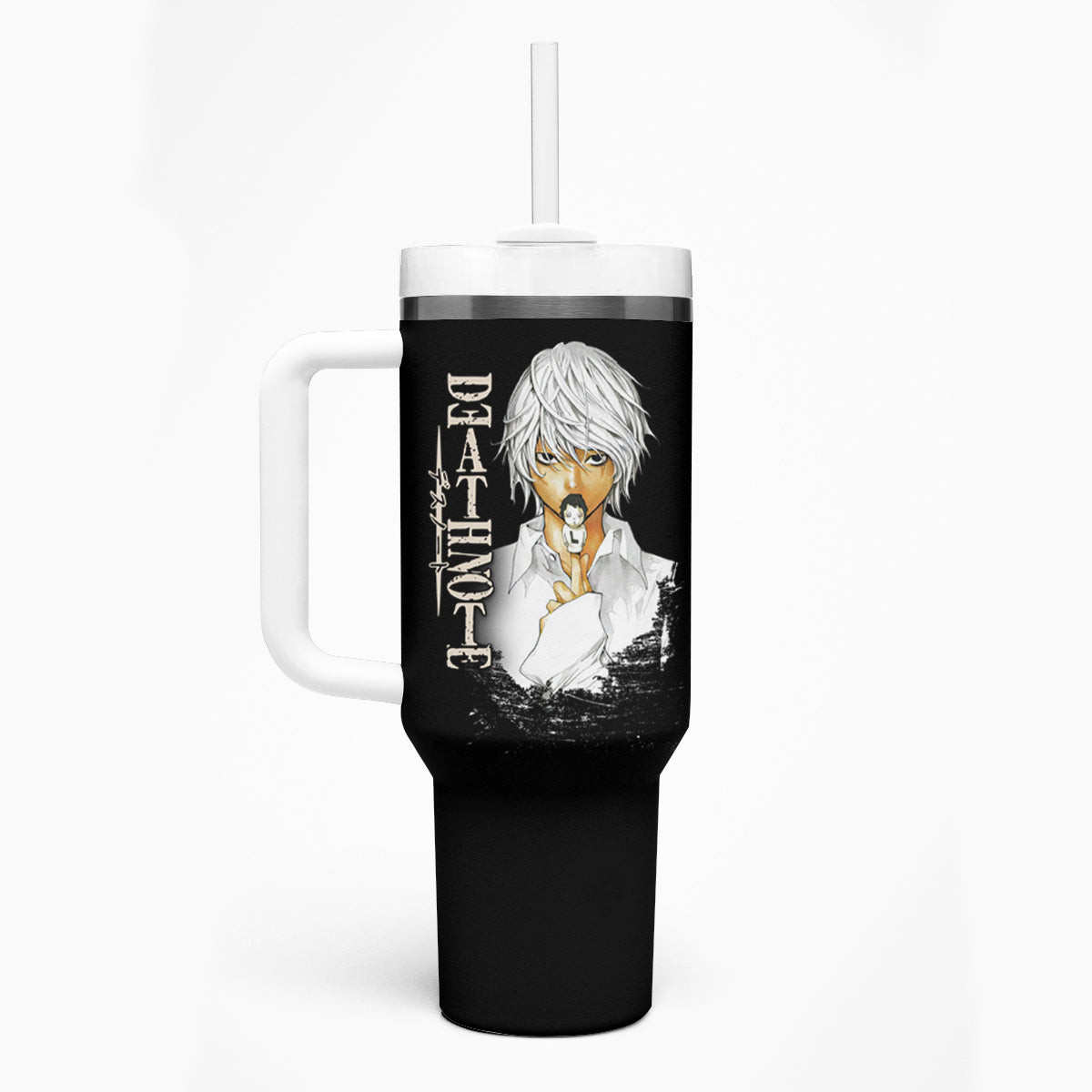Near Death Note Tumbler With Handle Anime Style
