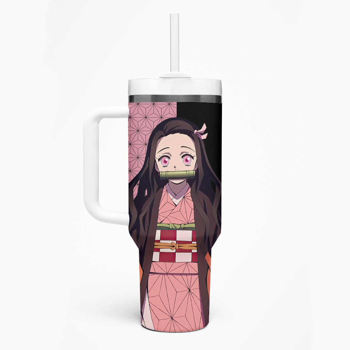 Nezuko Kamado Demon Slayer Tumbler With Handle Anime Style