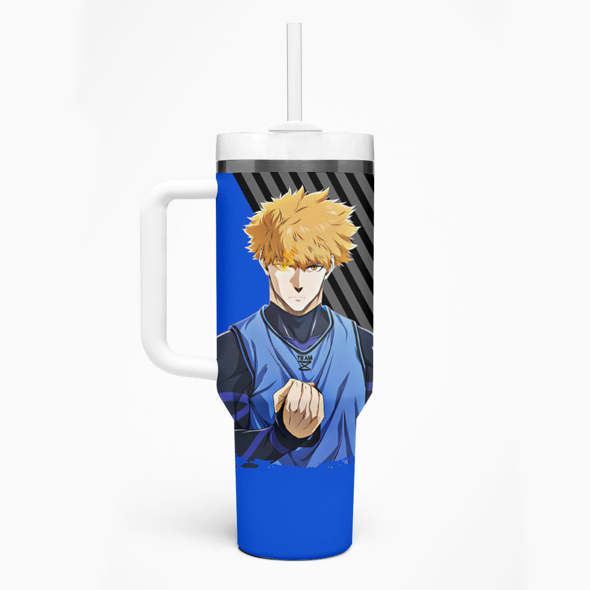 Rensuke Kunigami Blue Lock Tumbler With Handle Anime Style