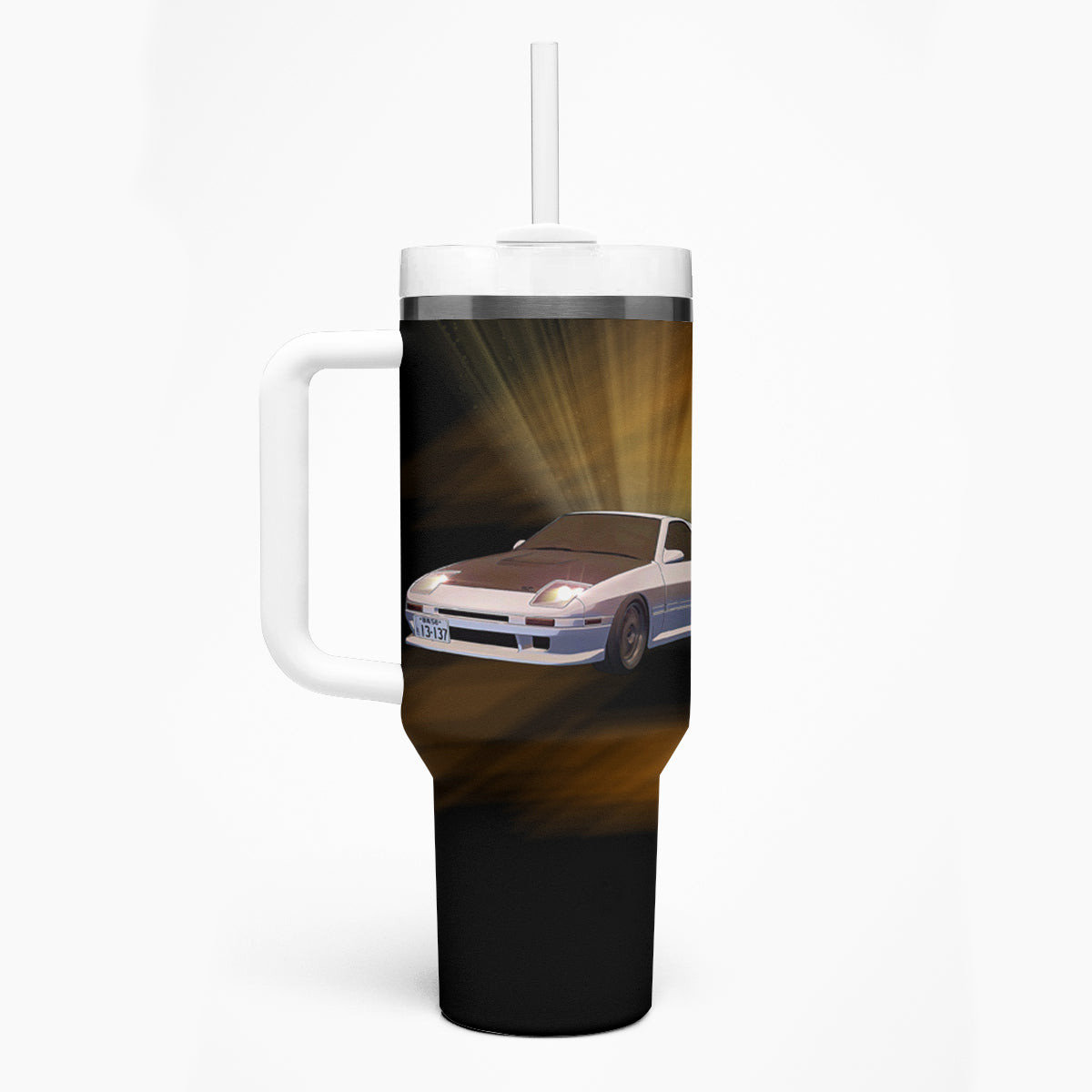 Ryouske Takahashi Initial D Tumbler With Handle Manga Mix Anime Style