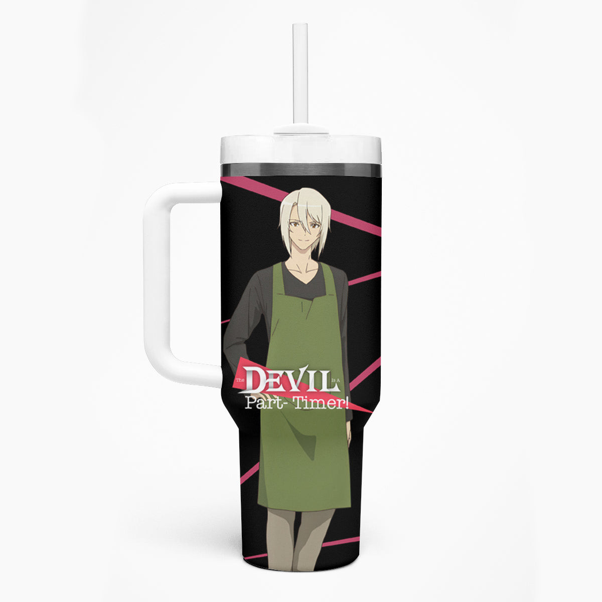 Shiro Ashiya The Devil Part Timer Tumbler With Handle Anime Style