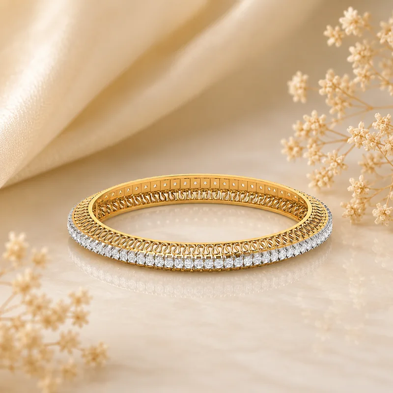 Heavy Diamond Tennis Bangle image 1