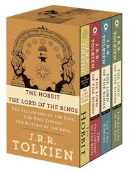 J.R.R. Tolkien 4-Book Boxed Set: The Hobbit and The Lord of the Rings cover