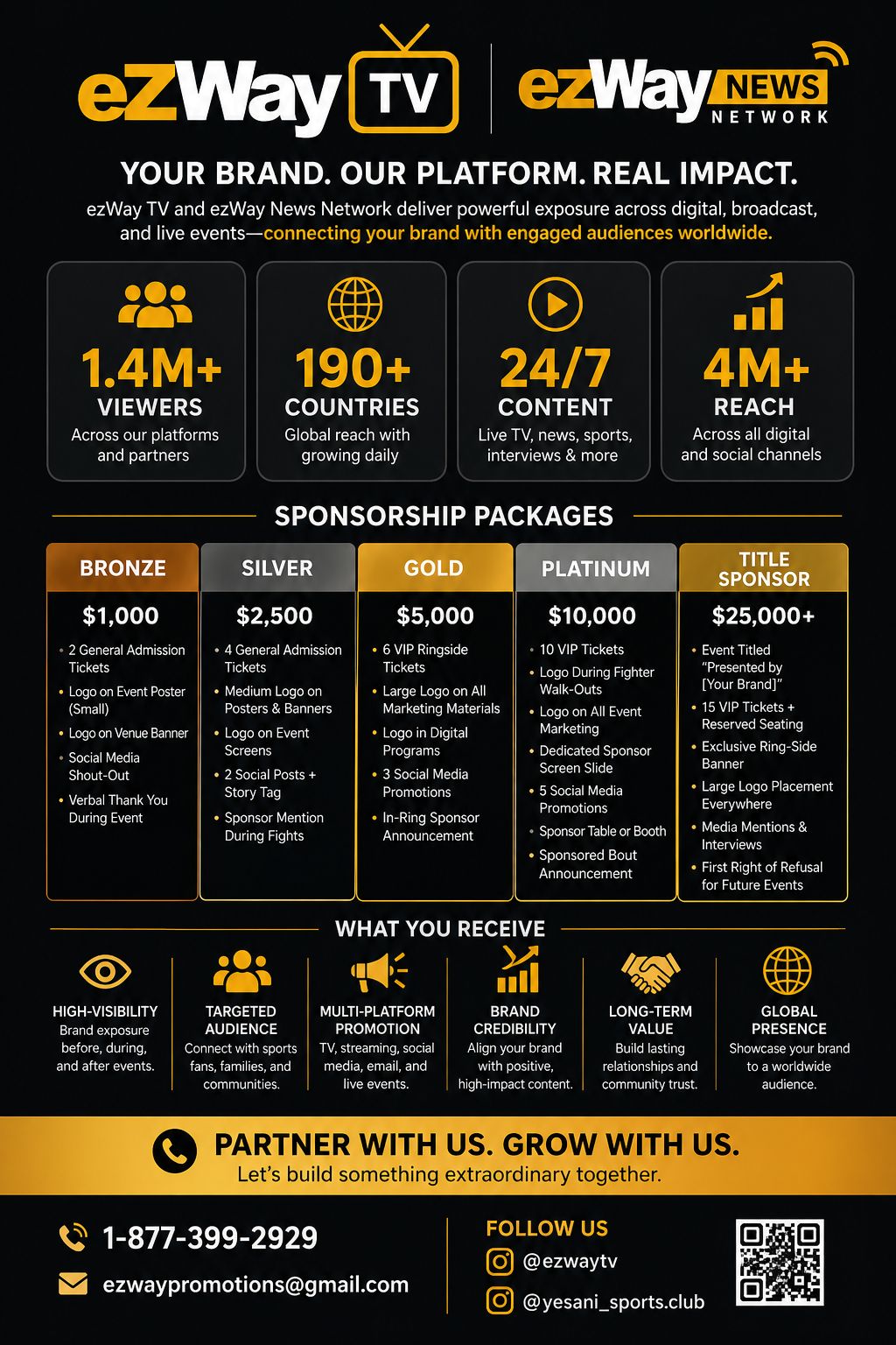 eZWay Tv- General Admission Sponsorship