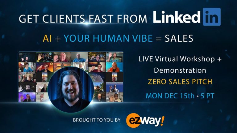 LIVE LINKEDIN TRAINING – MONDAY, DECEMBER 29TH – eZWay Events