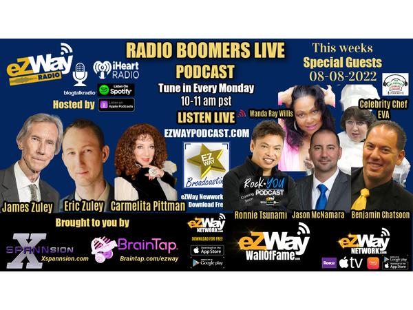 Radio Boomers Live, eZWay Network 08-08-2022 Feat. LA Italian Fest and Rock you