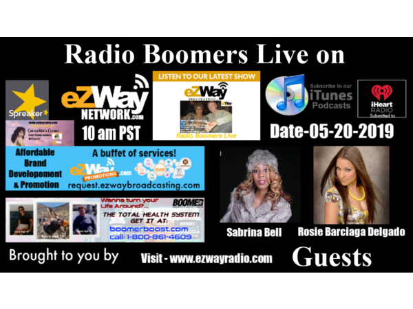 Radio Boomers Live S8 EP 36 Feat. Sabrina Bell & Rosie Barciaga Delgado