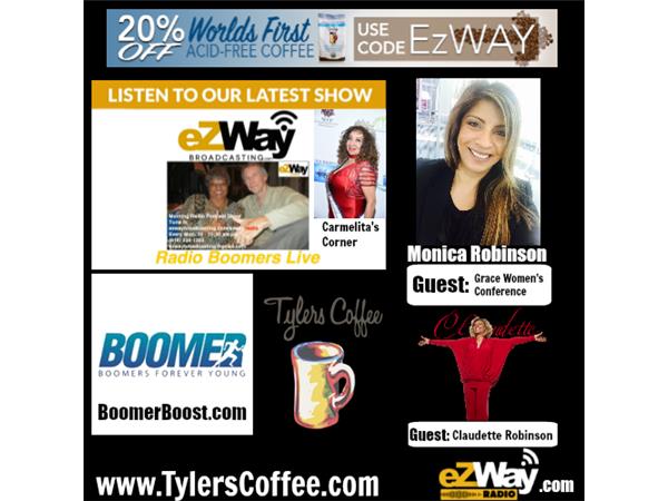 Radio Boomers Live 06-11 Feat. Monica Robsinson, Claudette Robinson www.ezwaynetwork.com