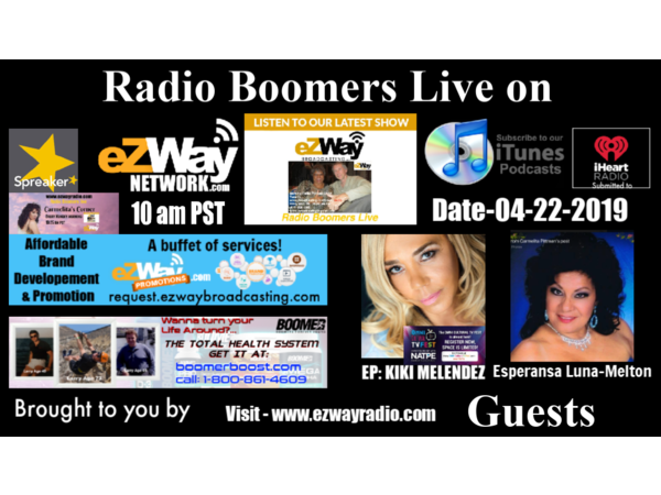 Radio Boomers Live S8 Ep 29 Feat. Kiki Melendez & Esperansa Luna-Melton