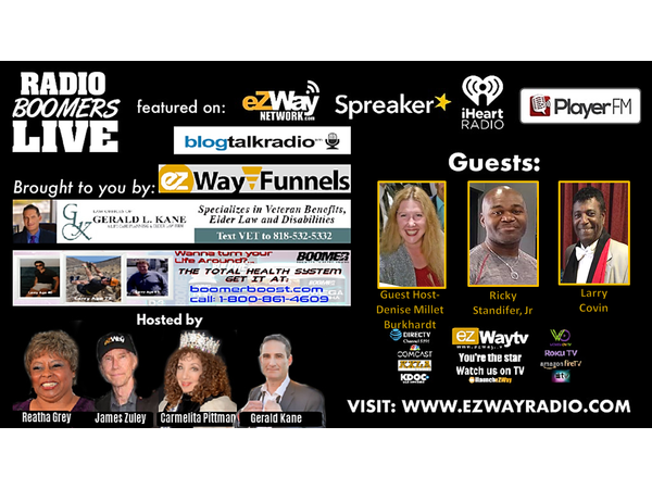 RADIO BOOMERS LIVE- S:8 EP: 63 FEAT: Kim Matlock, Ricky Standifer, Larry Covin