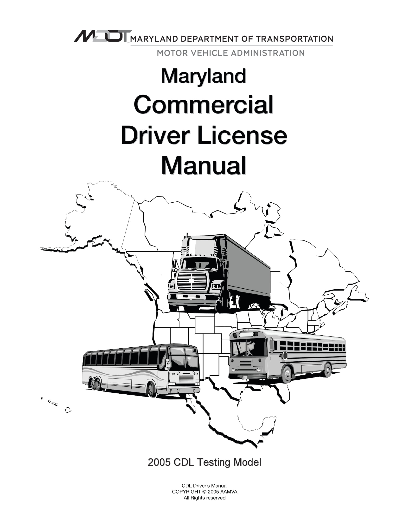 Maryland CDL Handbook Online 2024 (Updated) MD