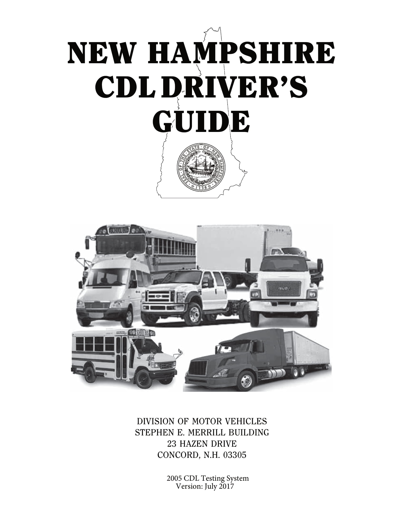 New Hampshire CDL Handbook Online 2024 (Updated) NH