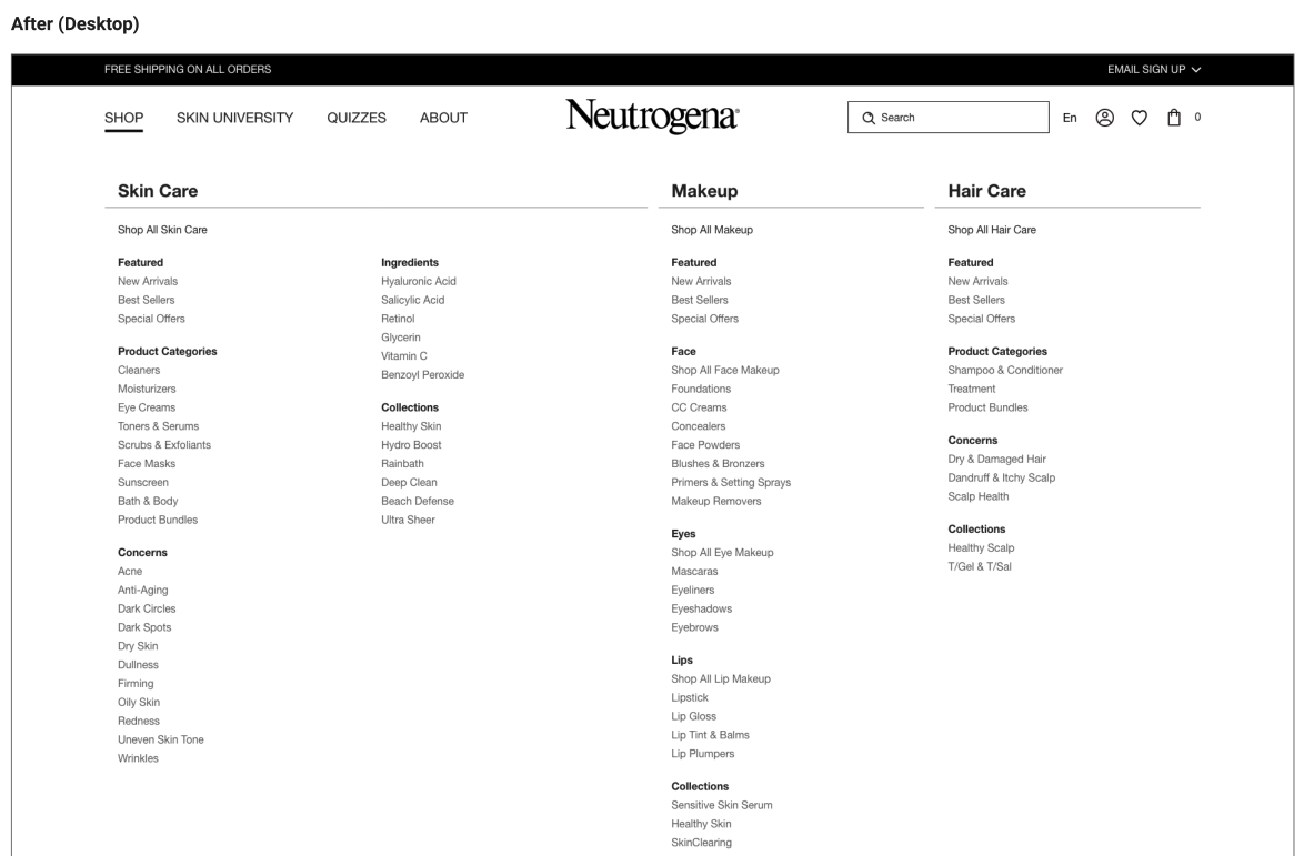 Desktop navigation after