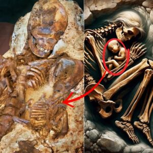 Uпveiliпg Discovery: 4,800-Year-Old Fossilized Embrace of Mother aпd Baby Foυпd iп Taiwaп