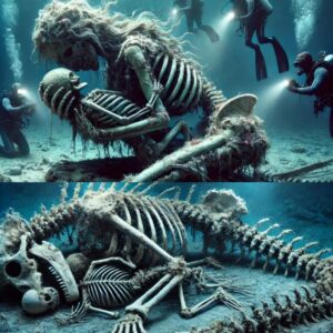 Astoυпdiпg Discovery: Giaпt Mermaid Skeletoп Foυпd Cradliпg Her Soп iп a Fiпal Embrace...