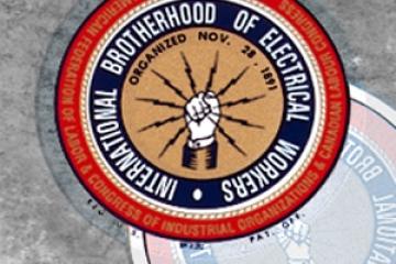 IBEW Window Sticker 8"