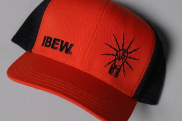 IBEW Black/Orange Hat