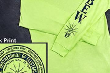 IBEW HI-VIZ Long Sleeve Shirt 2 XLarge