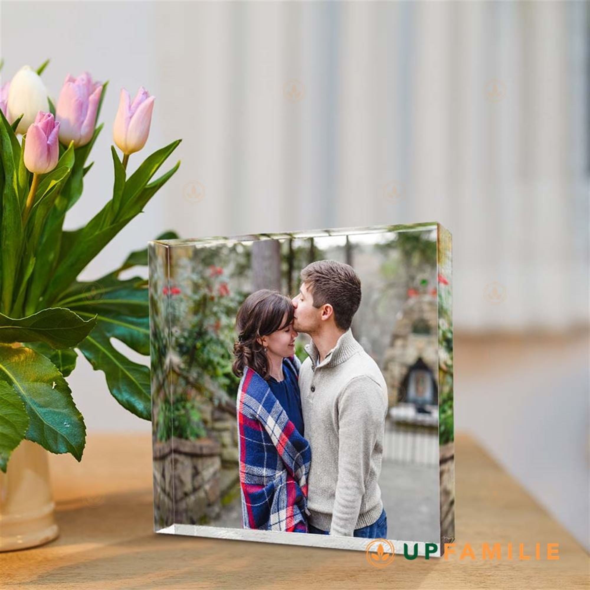 Personalized Photo Print Acrylic Block Plaque Wife And Husband
