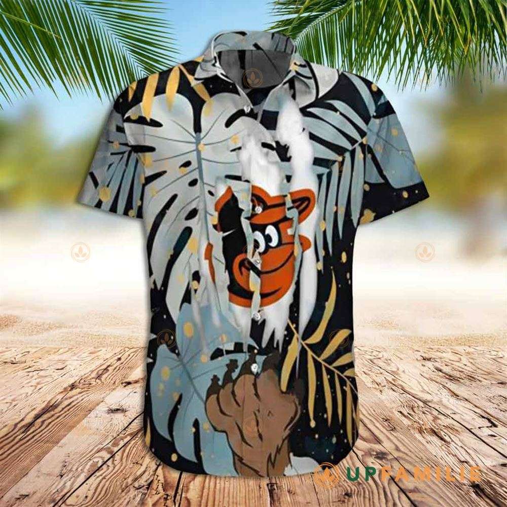 Orioles Hawaiian Shirt 2023 Baltimore Orioles Ripped Logo Best Hawaiian Shirts