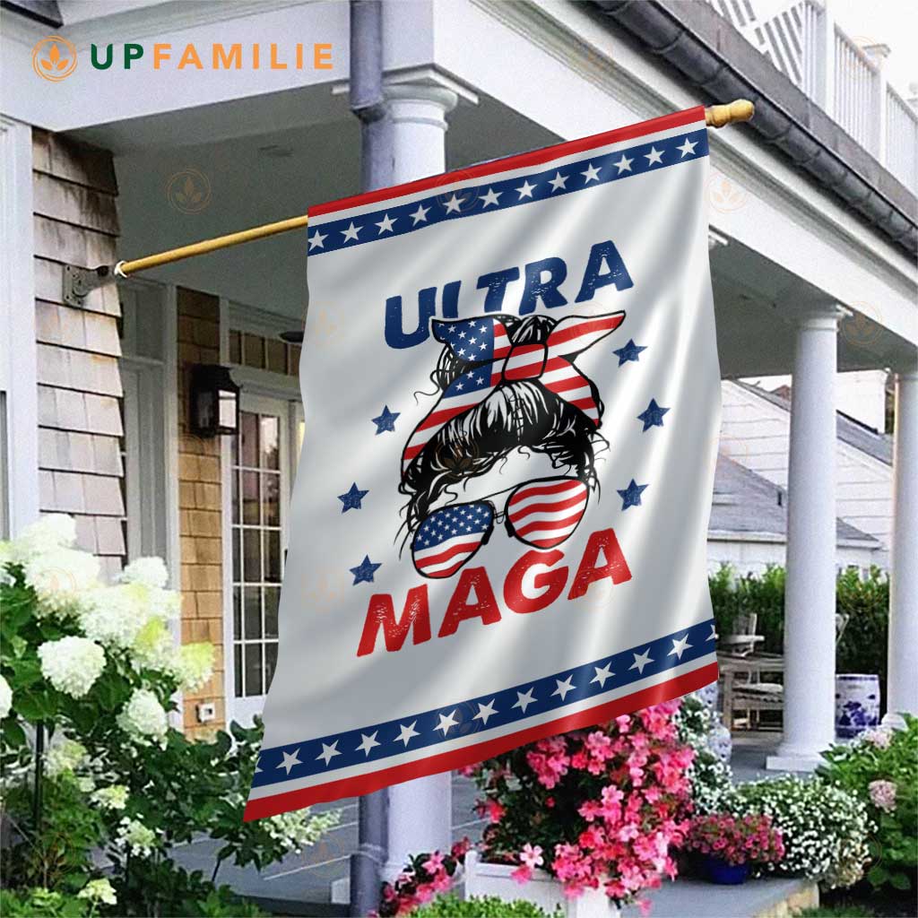 Ultra Maga Flag Us Mom Flag
