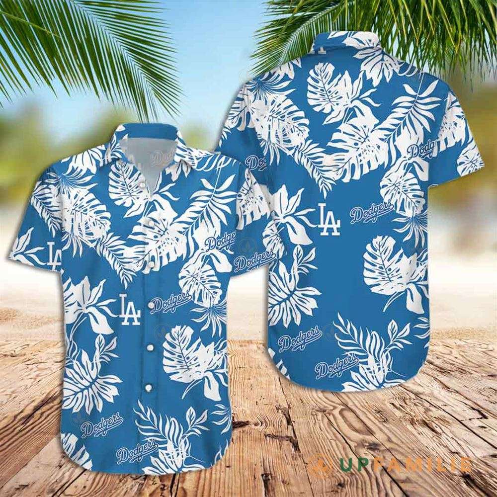 Dodger Hawaiian Shirt Los Angeles Dodgers Tropical Flower Best Hawaiian Shirts