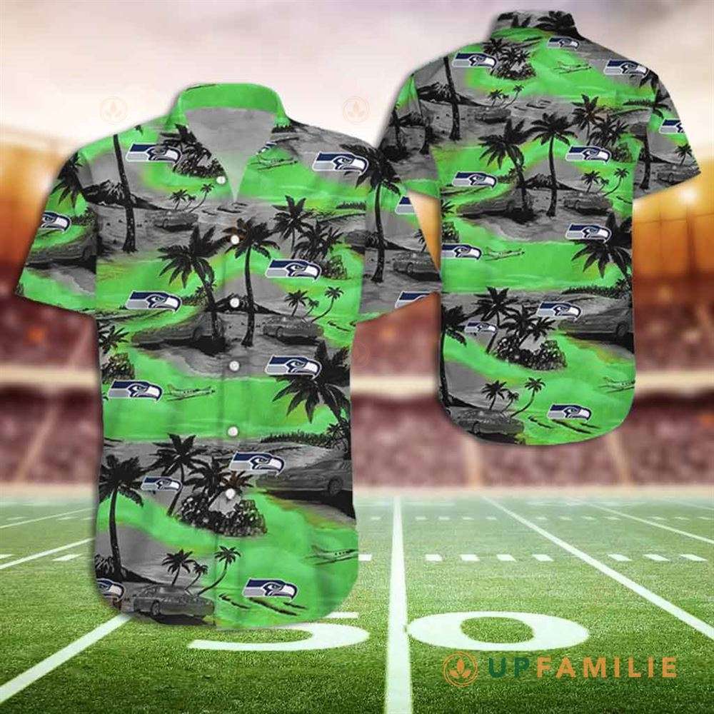 Seahawks Hawaiian Shirt Seahawks Button Up Shirt Nfl Hawaiian Shirt -  Upfamilie Gifts Store
