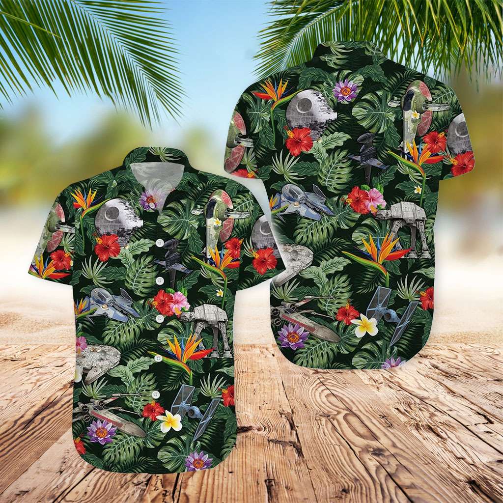 Star Wars Hawaiian Shirt Tropical Forest Hawaiian Shirt