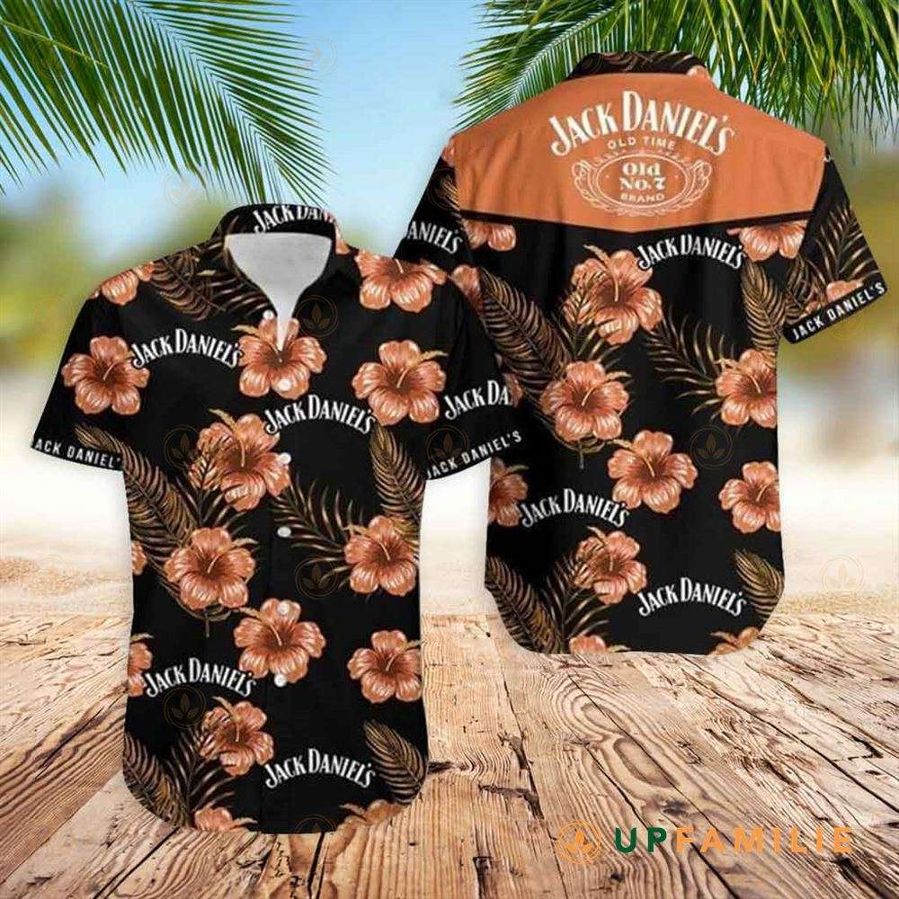 Jack Daniels Hawaiian Shirt Hibiscus Flower Best Hawaiian Shirt