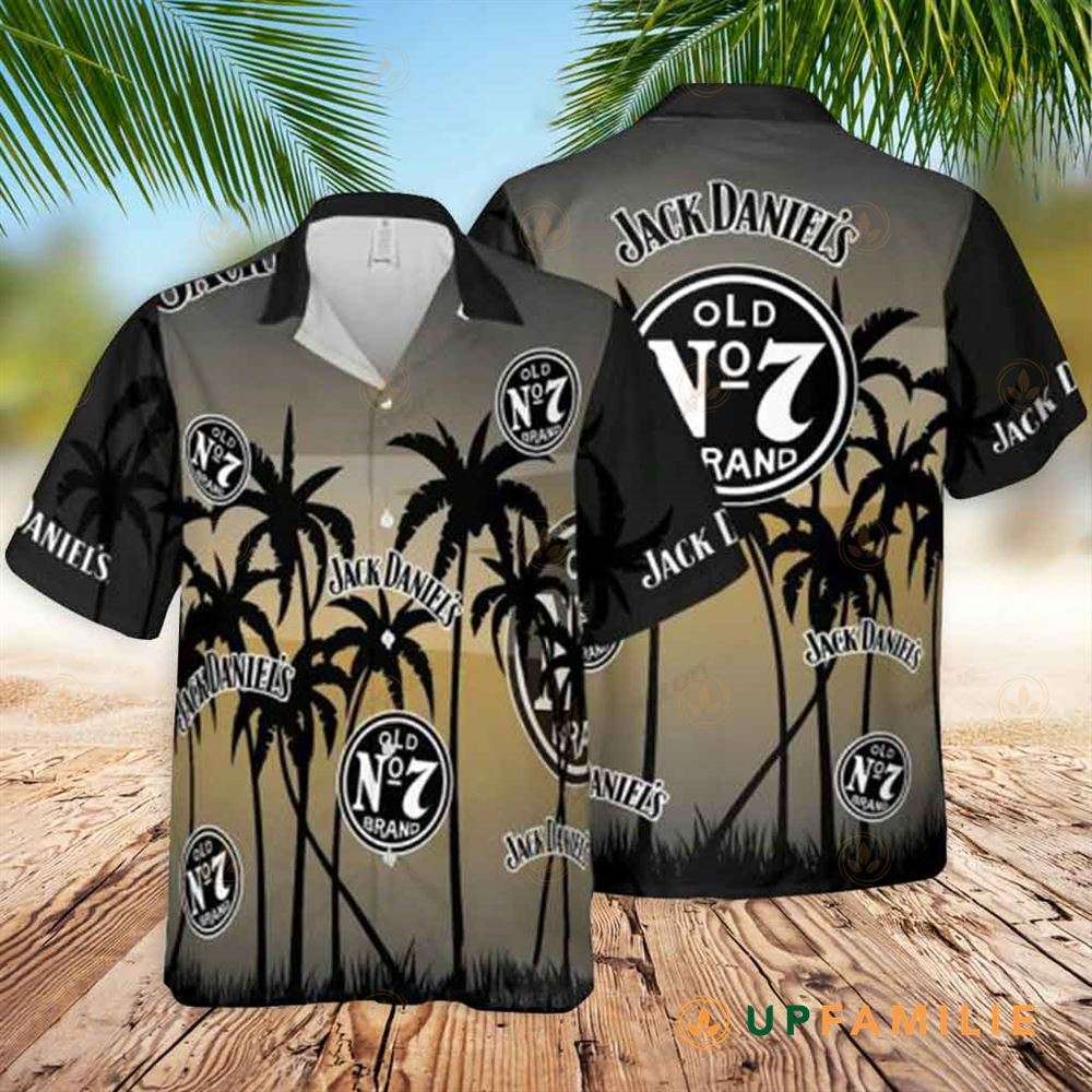 Jack Daniels Hawaiian Shirt Tropical Tree Best Hawaiian Shirt