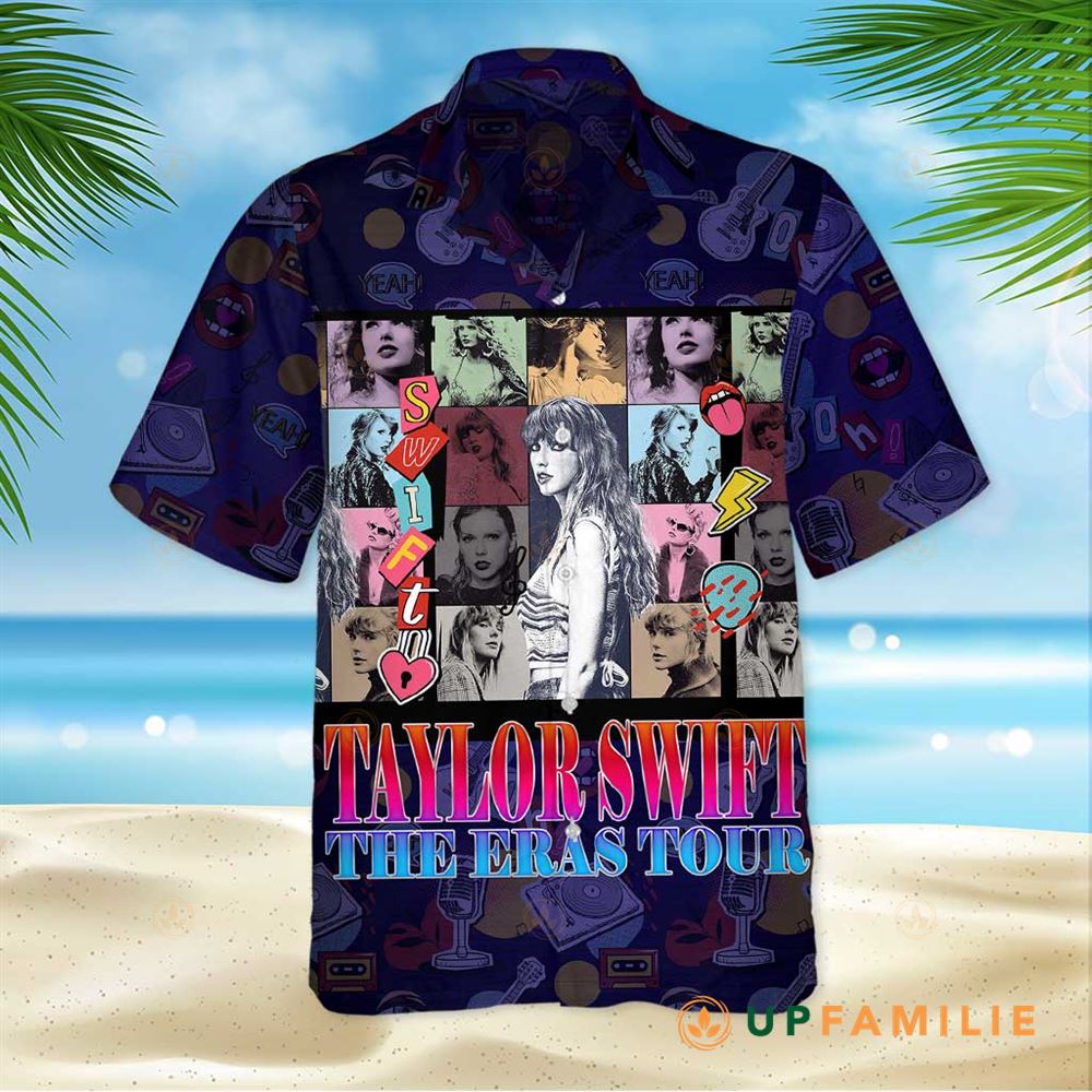 Taylor Swift Hawaiian Shirt The Eras Tour Style Retro 80s Best Hawaiian Shirts