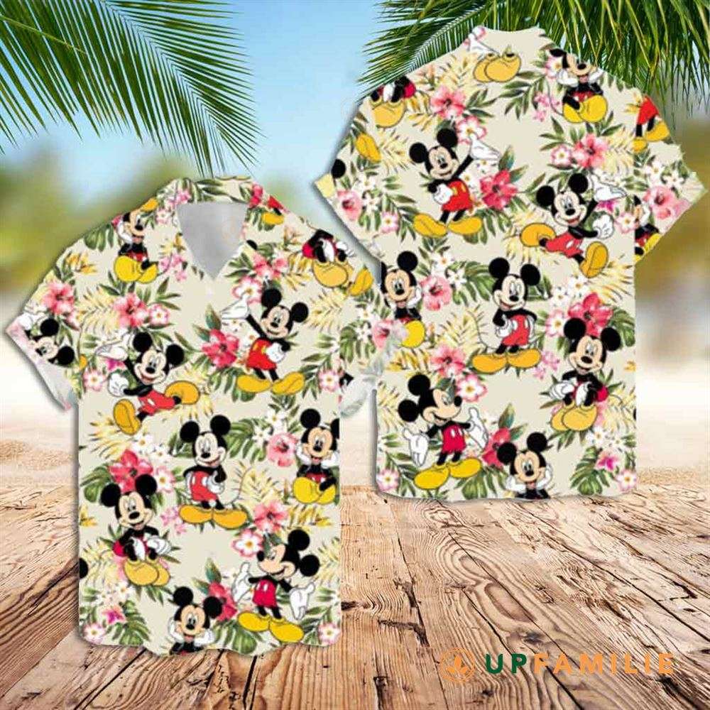 Mickey Hawaiian Shirt Disney Family Holiday Magic Kingdom