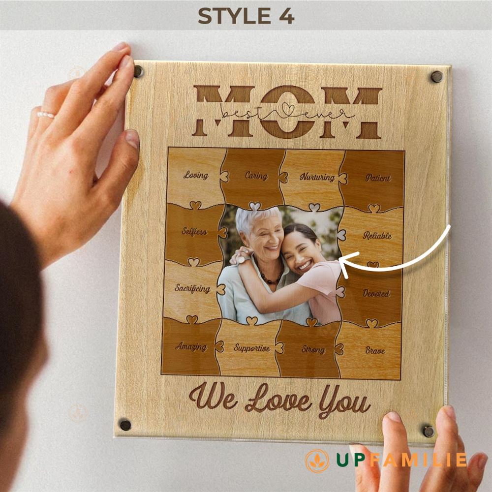 12 Reason Why I Love You Best Mom Ever Personalized Puzzle Sign