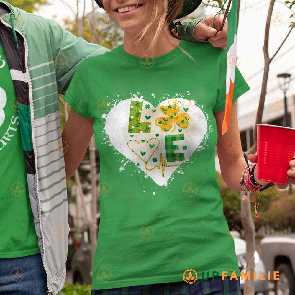 St. Patrick’s Day Shirts Love Gift For Nurse Mom
