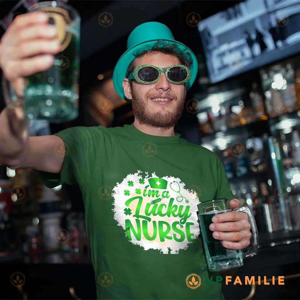 St. Patrick’s Day Shirts I Am A Lucky Nurse Gift For Nurse Mom