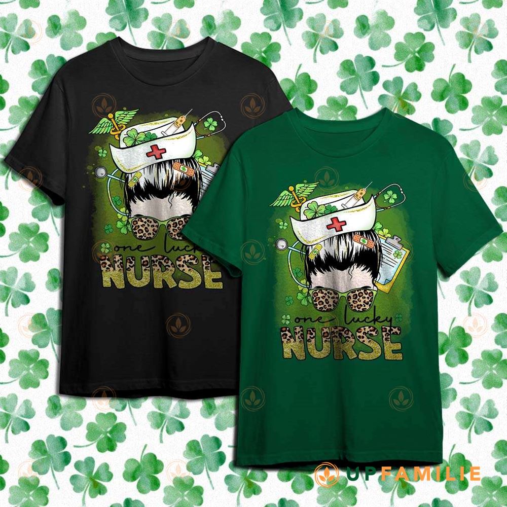 St. Patrick’s Day Shirts One Lucky Nurse Mom Gift For Nurse Mom
