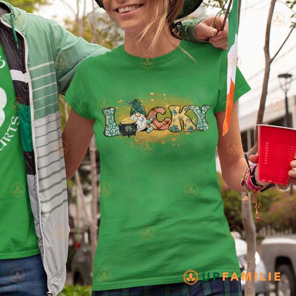 St. Patrick's Day Shirts Gnome Lucky Trending T-shirt
