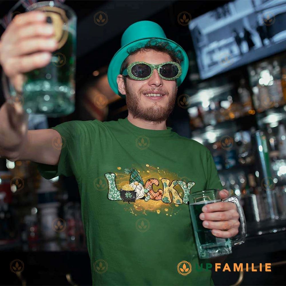 St. Patrick’s Day Shirts Gnome Lucky Trending T-shirt