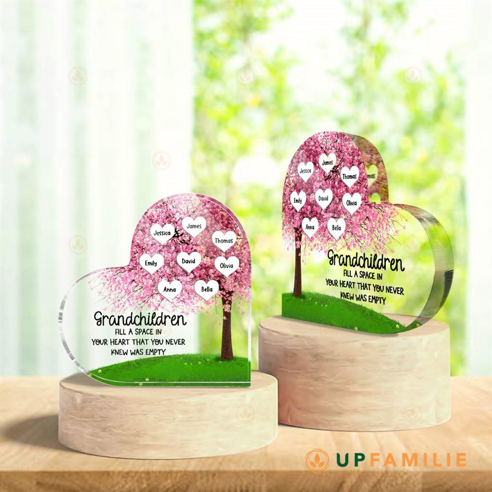 Personalized Acrylic Plaque Grandchildren Gift For Grandma