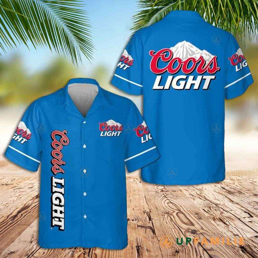 Coors Light Hawaiian Shirt Blue Hawaiian Shirt