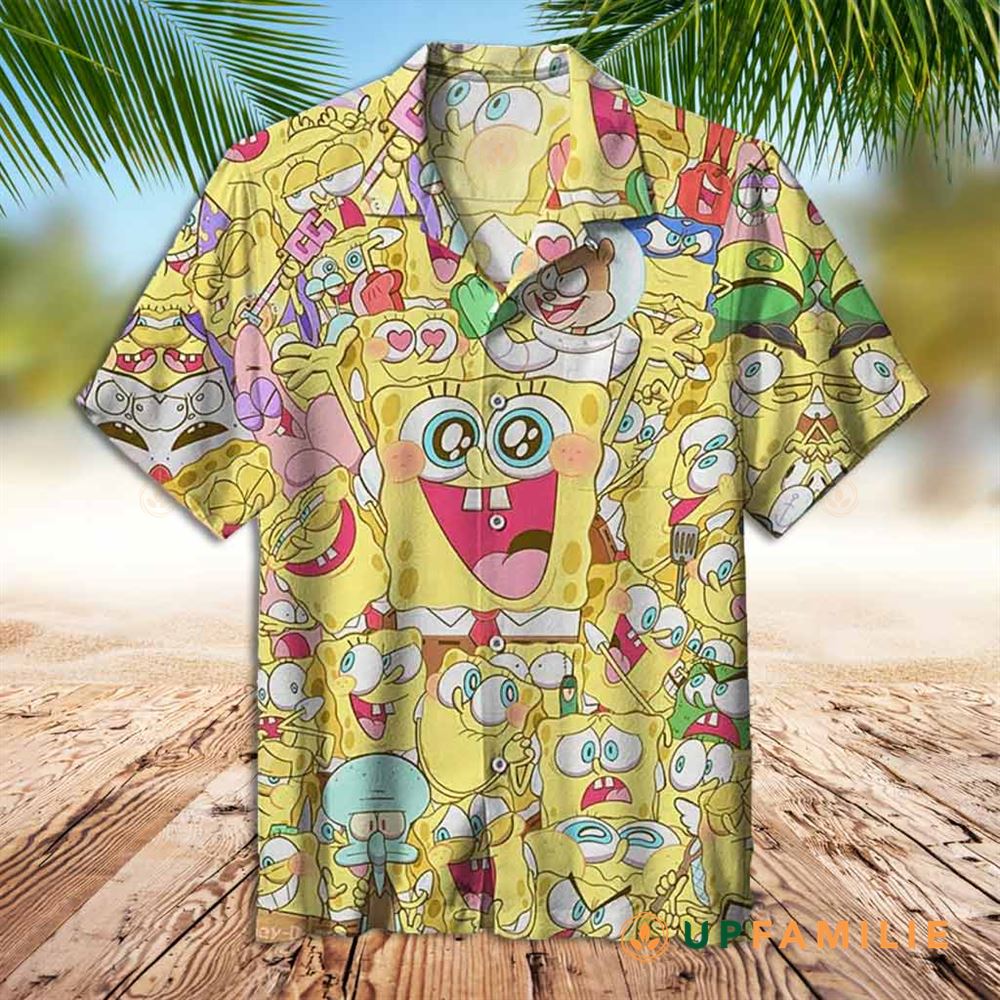 Spongebob Hawaiian Shirt Funny Spongebob Best Hawaiian Shirts
